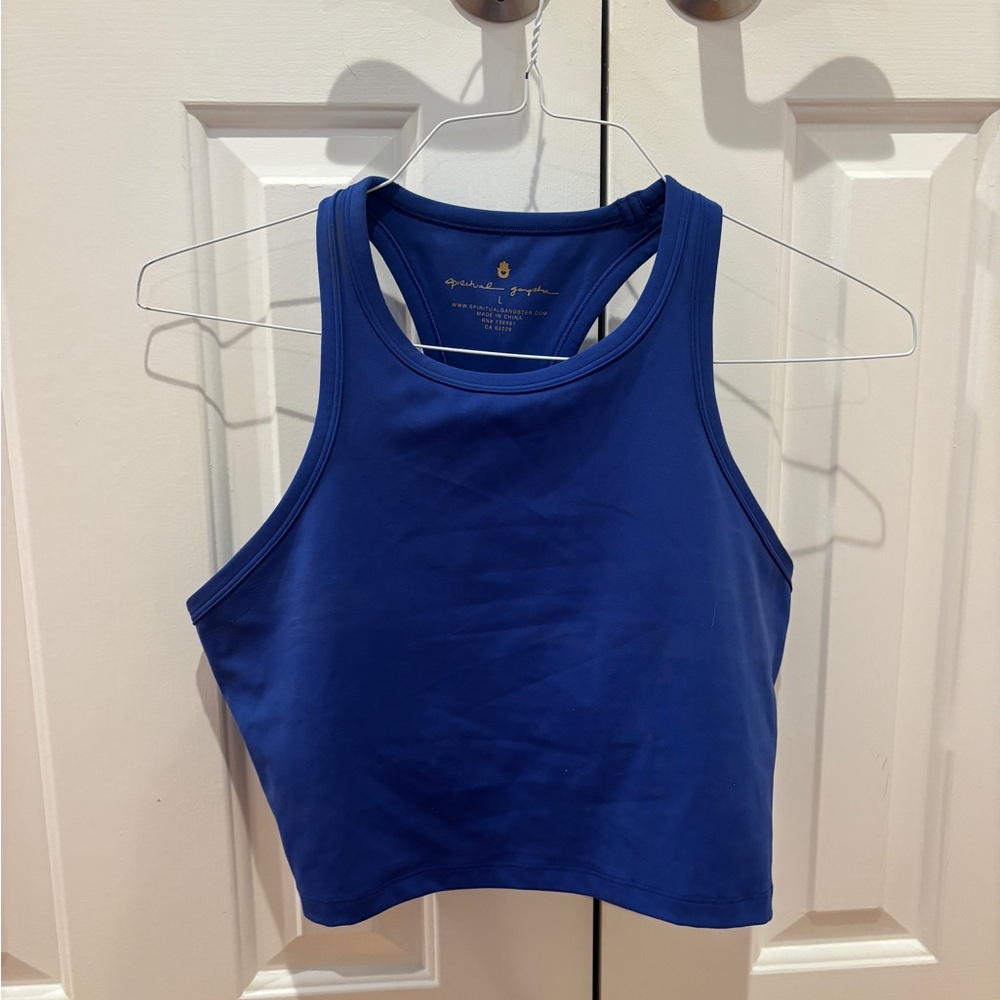 BNWOT Spiritual Gangster Blue Crop Tank Top
